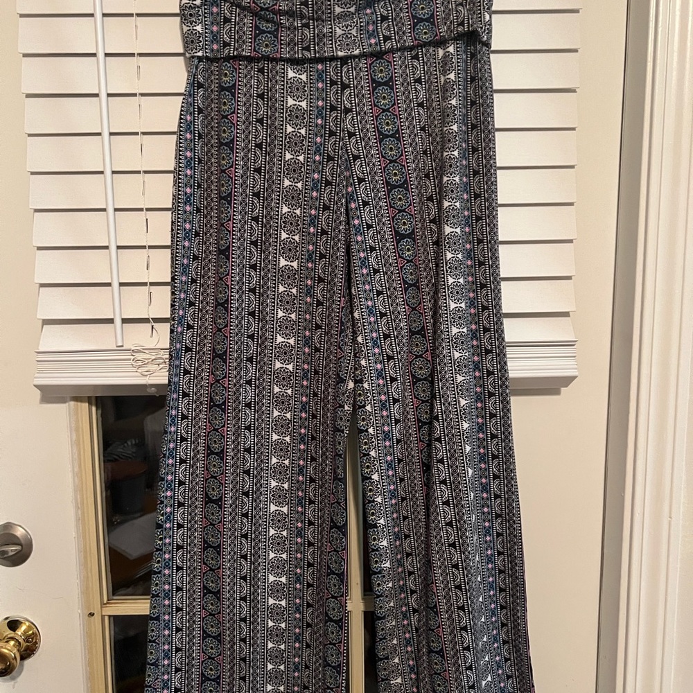 HI RISE STRETCH PALLAZO PANTS LARGE